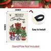 Christmas House Flag 28x40 Inch Large Winter Pine Trees Farmhouse
