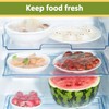 MAQIHAN Reusable Large 200PCS Bowl Covers, Plastic, Round, Cookware-Lids