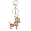 Cute Bling Crystal Animal Keyring Charm Bear Poodle Elephant Pendant