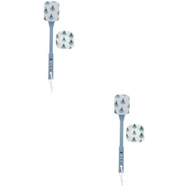 minkissy 2 Pcs Bath Brush Body Cleaning Brush Back Cleaning Brush Shower Brush Cleaning Scrubber Bath Cleaning Brush Bath Back Brush Shower Supply Take a Bath Body Brush Rub Mud Sponge