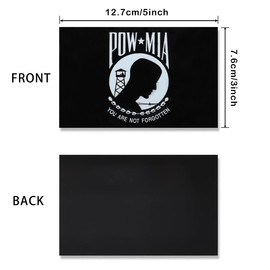 JBCD Pow Mia Flag Magnet Decal You are Not Forgotten Army Military Magnet - for Car SUV Truck, 3 Pack, 3x5 Inches