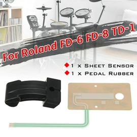 Sheet Sensor Actuator Pedal Fit for Roland Drum FD-8 TD-1 Hi Hat Pedal Rubber Part Circuit TD4 9 11 15 17 Accessories Sensor Actuator Replacement Part(Sensor and Rubber)