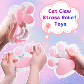 Big Cat Paw Squishy Toys, Taba Squishy Paw, Super Soft Giant Cat Paws Squeeze Toys for Stress Relief, Novelty Cute Sensory Fidget Toys Gifts for Anxiety & Relaxation Kids Adults