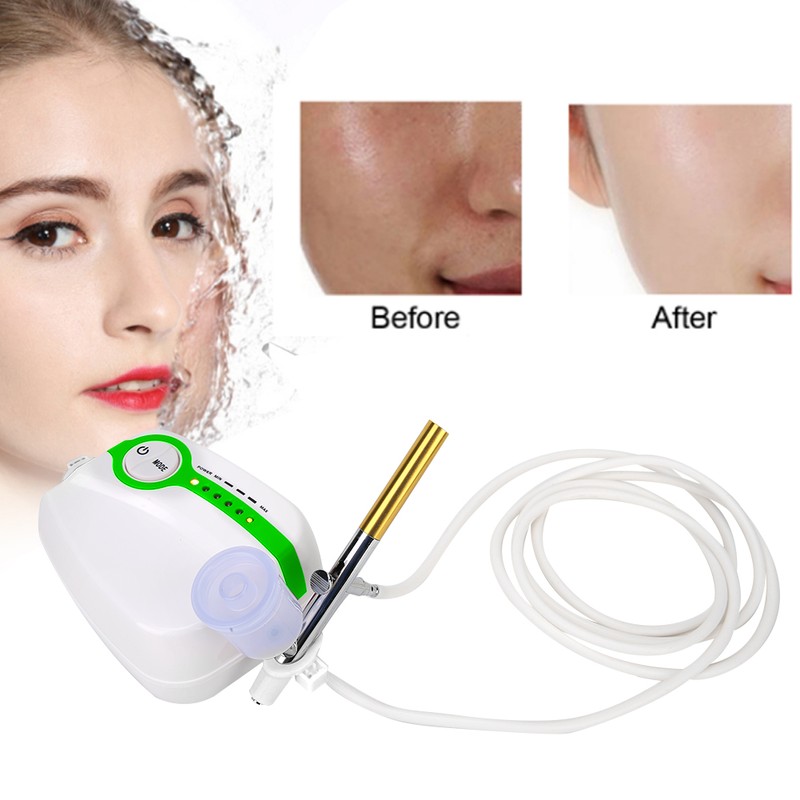 Green Portable Oxygen Injection Machine Airbrush Gun Spray Gun Nail