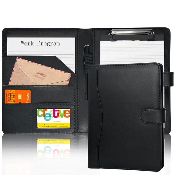 Binder A5 PU Clipboard Folder Lip Binder Holder Pen Holder