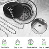 Pack of 2 Rubber Drain Plugs, Sink Plugs, Kitchen Bathroom
