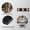 Modern Crystal Vanity Lights,3 Light Bathroom Vanity Light fixtures,Black and