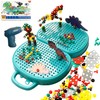 LIHBCAIYI Toolbox Toy Magic with Drill 206Pcs Montessori Play Tool