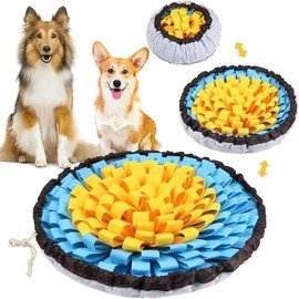 Dog Snuffle Mat, Slow Feeder Bowl, Simulates Grassland, Foraging Skills, Boredom Relief, Indoor/Outdoor