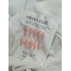 Glitter Nail•Wedding Nail Tip•Handmade Nail Tip - White Heart /
