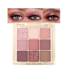 Erinde Paleta de Sombras de Ojos con Purpurina 9 Colores, a las arrugas                                                                               