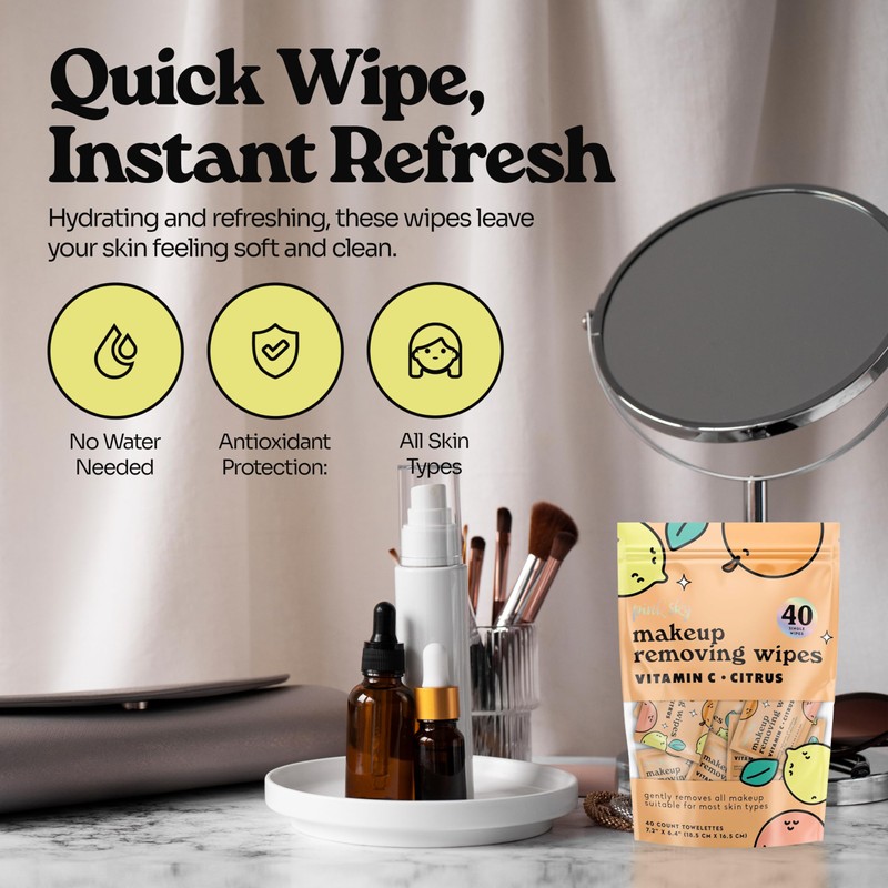Pink Sky Makeup Remover Wipe for Face - Ultra Soft,
