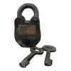 Prison Lock Padlock Antique-Finish w/Keys Alcatraz Prison