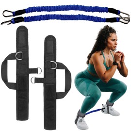 Ankle Resistance Bands with Cuffs - Leg and Booty Workout Equipment for Kickbacks, Glute Training, Hip Fitness Exercises for Women