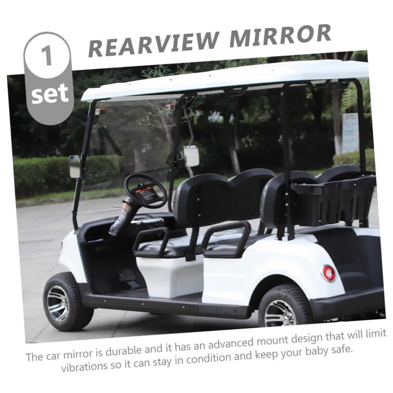SUPVOX 1 Set Professional Replaceable Golf Cart Mirrors Side Mirrors