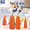 EZ Assistive Adaptive Weighted Utensils Set – Spoon and Fork