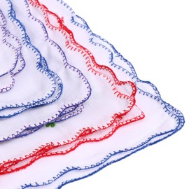 Baoblaze Pack of 10 Handkerchiefs with Floral Pattern, Women's Handkerchief, Cotton Print, Hankerchief, Vintage Floral Print, Cotton Handkerchief for Bag, Wedding Party, 10 pieces 28 x 28 cm 01