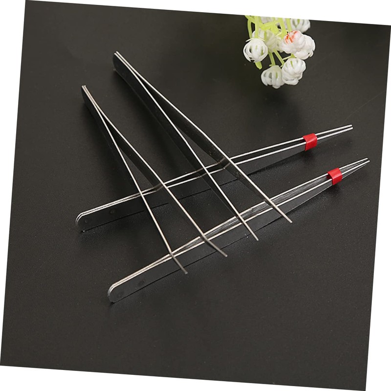 VILLFUL Beads Painting Tweezers Set Pcs Stainless Steel Tweezers Clips