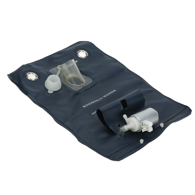 12V Universal Windshield Washer Pump Bag Kit With Jet Button