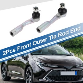 X AUTOHAUX 2pcs Front Outer Tie Rod Ends Kit Suspension Steering Tie Rod End for Toyota Tundra 2003-2006 for Toyota Sequoia Drag Link No.4504609210/4504709090