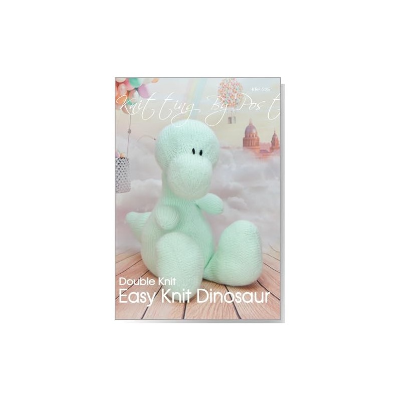 Knitting by Post Knitting Pattern Easy Knit Dinosaur from