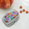 Jelly Bean Candy Pattern Rectangle Pill Case Trinket Gift Box