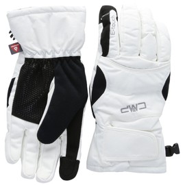 CMP - Softshell Ski Gloves for Women, White, 7.5