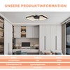 Sky angle LED Ceiling Light Flush-Mounted Chandelier Ceiling Light Black