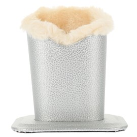 LIFKOME Glasses Stand Hard Shell Case Desktop Eyeglass Holder Plush Leather Magnetic Sunglasses Stand