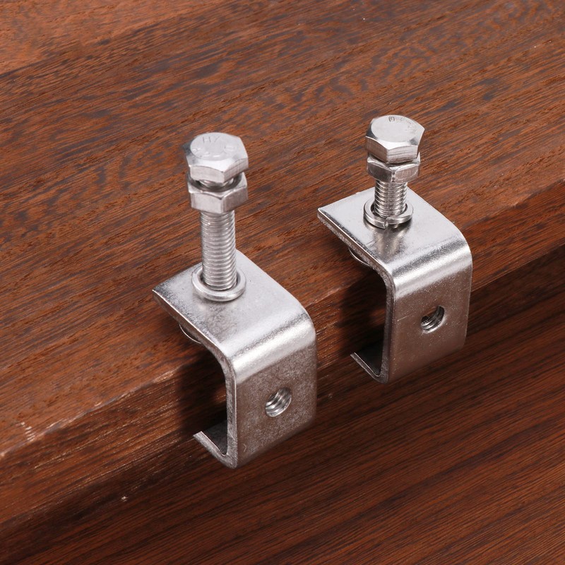 EXLECO 6 C Clamp Stainless Steel C Clamp Screw Clamp
