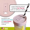 iLids Mason Jar Drink Lid, Wide Mouth, Pale Pink, 2-Pack