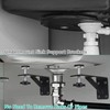4PCS Adjustable Undermount Sink Brackets: Undermount Sink Support Repair Kit