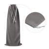 PATIKIL 10pcs Microfiber Pouches 25x10cm Grey Soft Storage Drawstring Gift