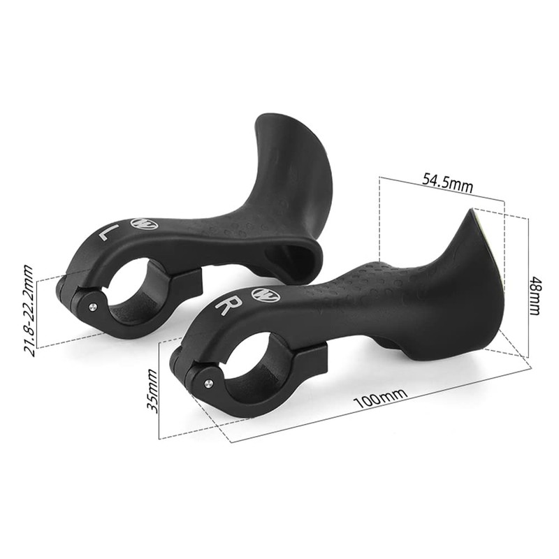Bicycle Bar Ends Ergonomic -Slip MTB Mountain Bike Handlebar Ends
