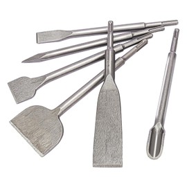 IHDYPPEW 6 PCS SDS Plus Shanks Chisel Set, Masonry Concrete Drill Bit and Superior 40Cr Steel Hammer Drill Bits Set, Perfect for Home Improvement Projects, Masonry and Stone Work