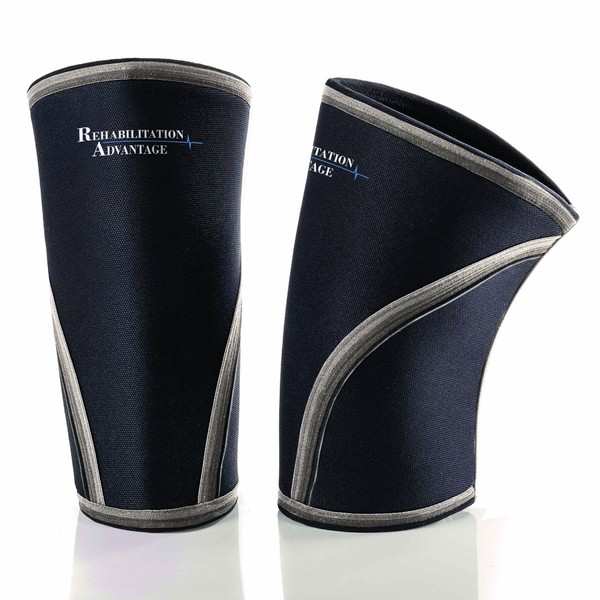 Rehabilitation Advantage 7mm Neoprene Lifting Knee Sleeves (Pair)