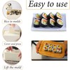 4Pcs Onigiri Mould Set,Portable Onigiri Mold Bring Rice Spoon Wrapper