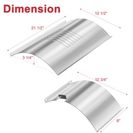 Flame Broiler Kit for Pit Boss 340 440 Series Pellet Grills - Slide Cover Bottom Replacement for Pit Boss 340 Pit Boss 440 Tailgater PB440TG1 and Ranch Hand Series Parts