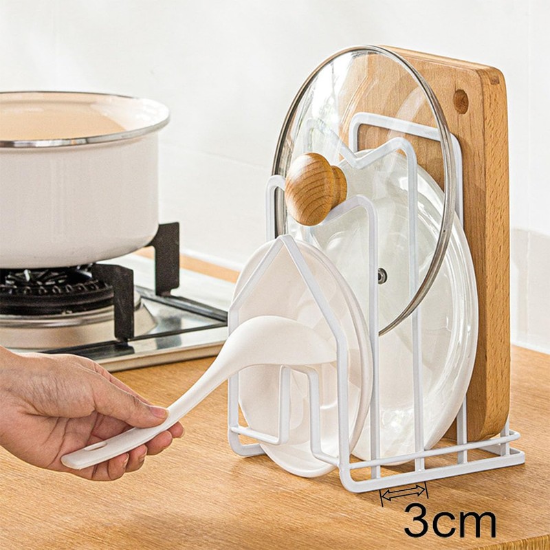QINGQIU Cutting Board Stand, Large Capacity, Stable, Durable, Hygienic, Cutting