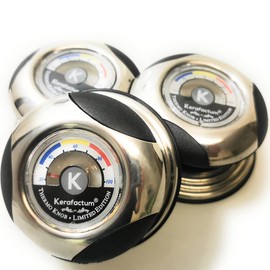 Kerafactum Replacement Handle Replacement Lid Handle with Thermometer Thermal Lid Knob Replacement Pot Handle Knob Replacement Handle for Pot Lid Universal Handle Pot Lid Handle Pots and Pans Lid Pack