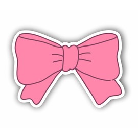 AMA SHOP PVC Shaped Bow Pink Bow Sticker Helmet Motorcycle Motorhome Boat AutoTuning |