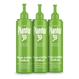 Plantur 39 Phyto-Caffeine Tonic - 3 x 200 ml - Hair Tonic for Prevention of Menopausal Hair Loss - With Vital Substances from the Soy Plant - Can be Used Regardless of Hair Washing