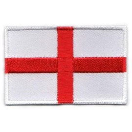 GBJUK Embroidered Sew on or Iron on St George England Flag Patch Badge for Clothes and Bags