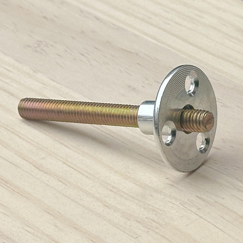 12 PCS 3 Holes Backplate Nuts,T Shaped Tee Nut (M10)