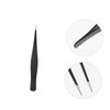 Healeved 6pcs Stainless Steel Eyelash Tweezers for Makeup Eyelash Extension
