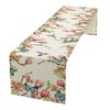 ICMOLYYENLO Floral Butterfly Table Runner Seasonal Spring Flower Bird Table