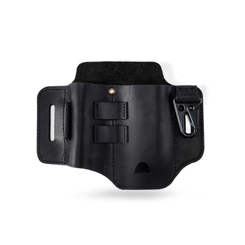ST2 Leather Multitool Sheath, EDC Leather Belt Organizer, Belt EDC