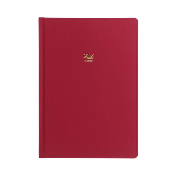 Letts Icon A5 Address Book Red