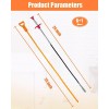 LONGGUI 25Inch Hair Drain Clog Remover Tool(6Pcs), 24Inch Drain Cleaner