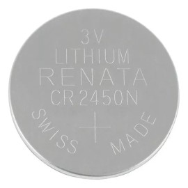 Renata Pila Bateria Renata Cr2450 Tamaño Botón 3 Voltios Paquete De 1 Unidad